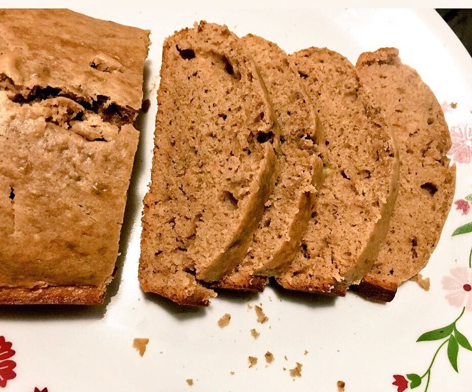 Whole Wheat Chocolate Banana Bread (Eggless)