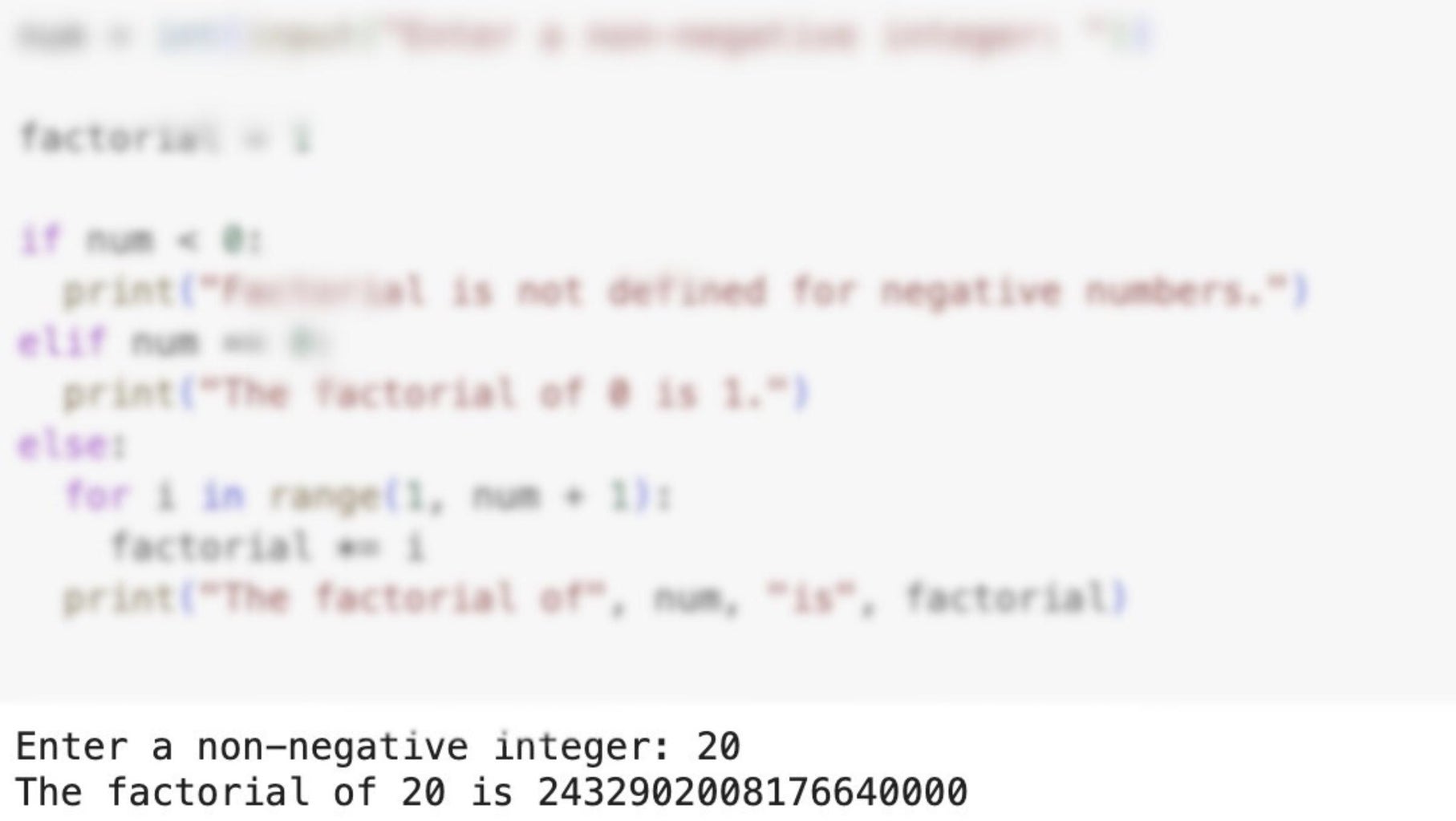 Basics of Python - Factorial Calculator : 6 Steps (with Pictures ...