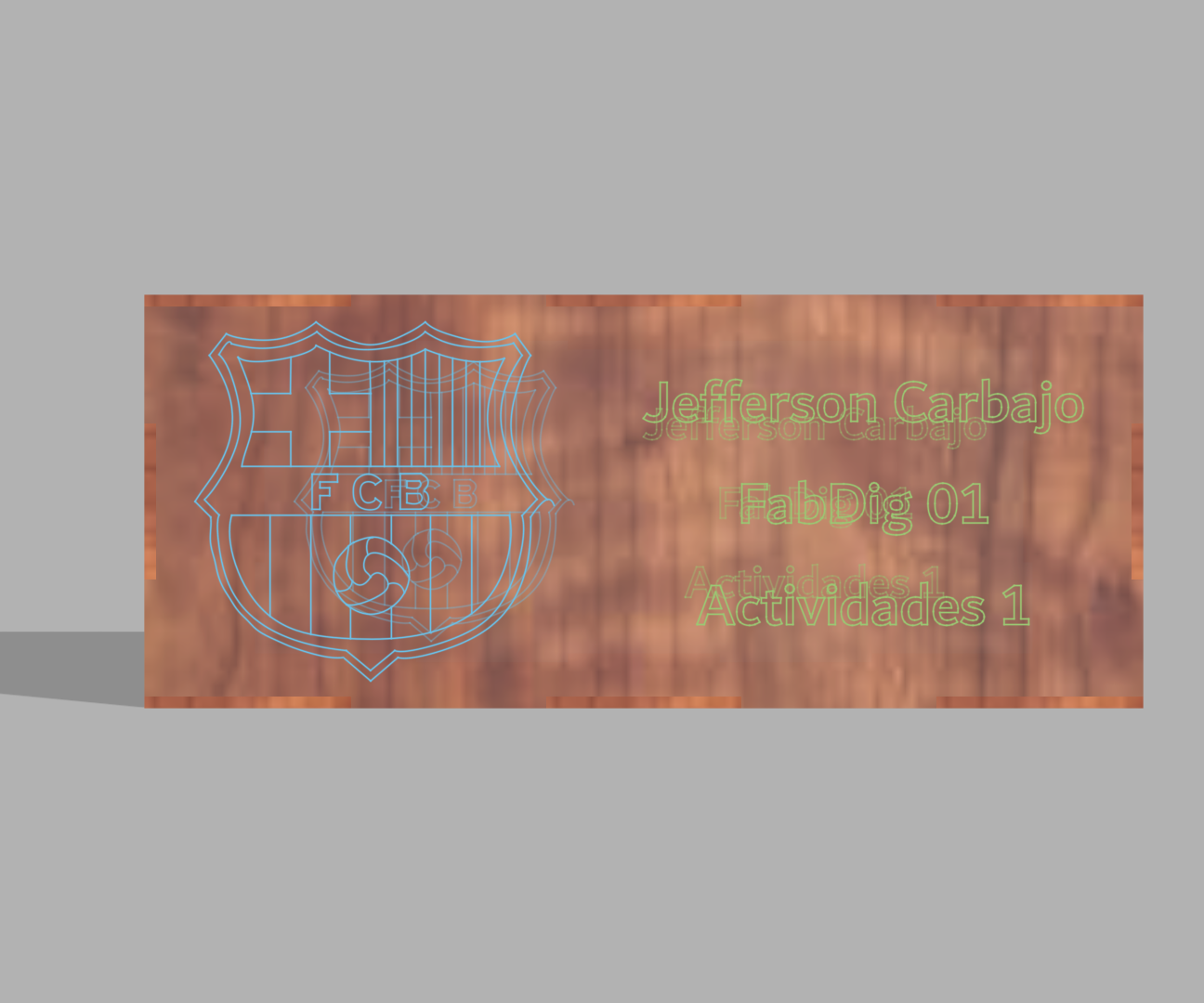 CAJITA FC BARCELONA MÁS GRABADO
