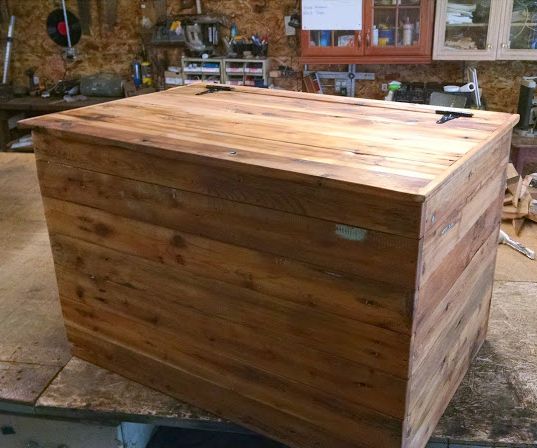 An Old Fence Made Into a Simple Cedar Chest