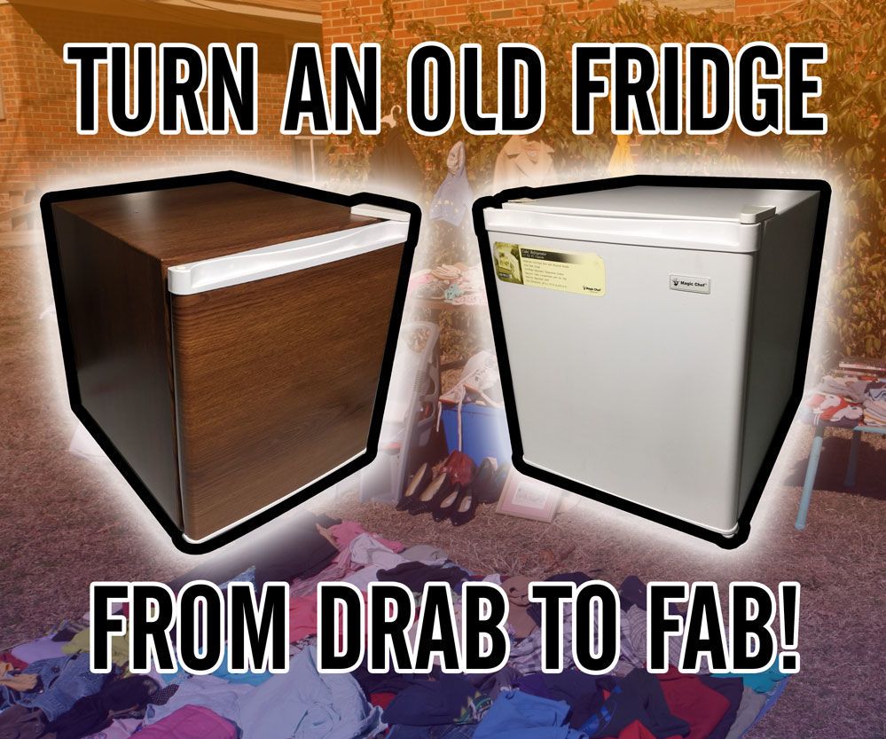 Turn a Used Mini Fridge From Drab to Fab!
