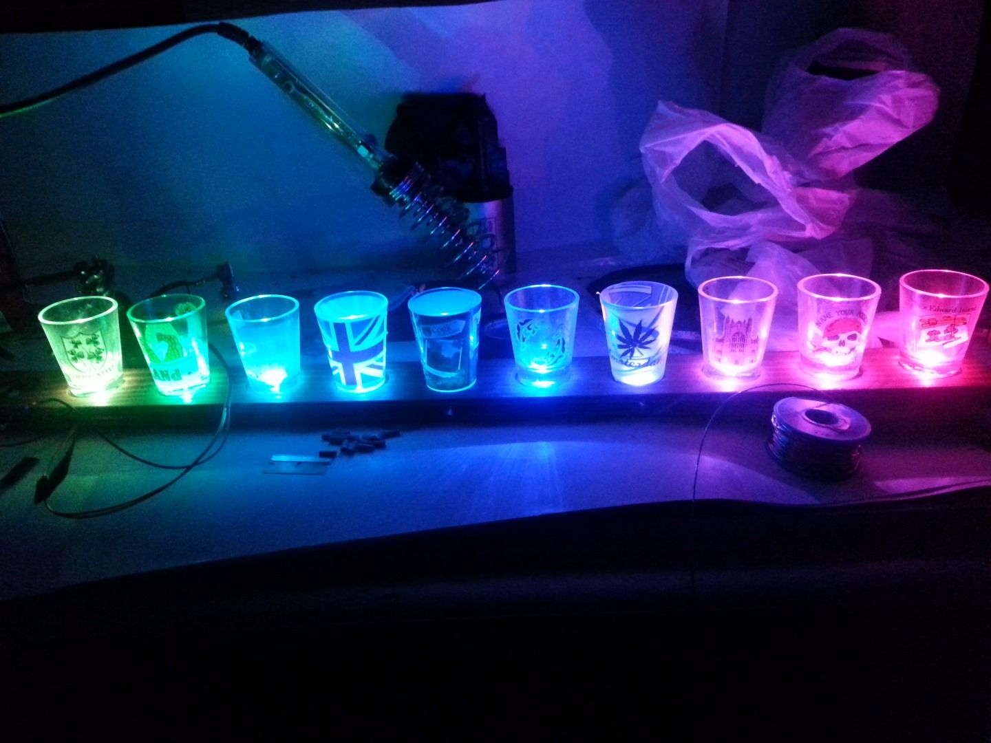 Illuminated Shot Glass Shelf 4 Steps (with Pictures) Instructables