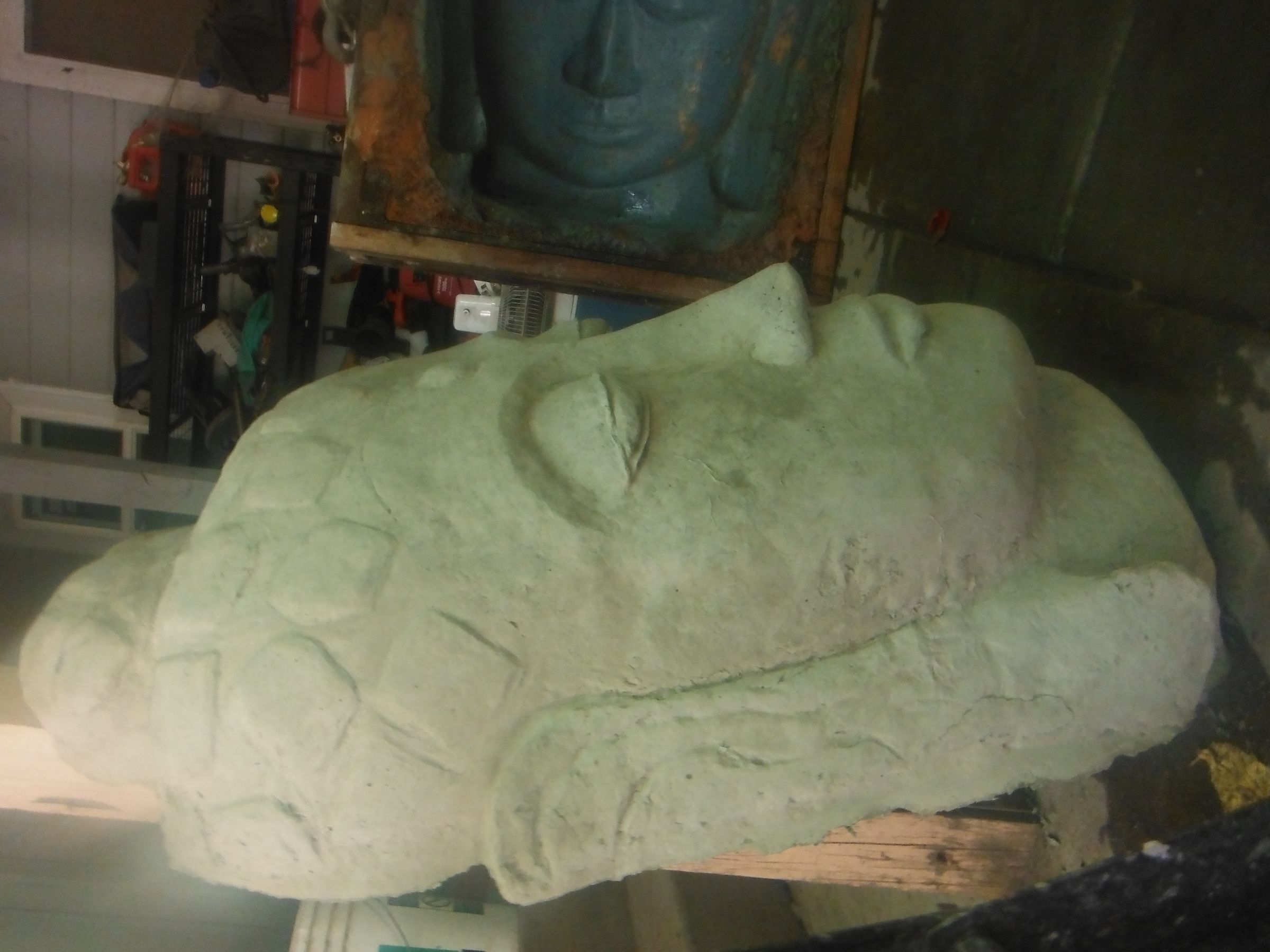 Giant Concrete Buddha Head Garden Sculpture 16 Steps (with Pictures