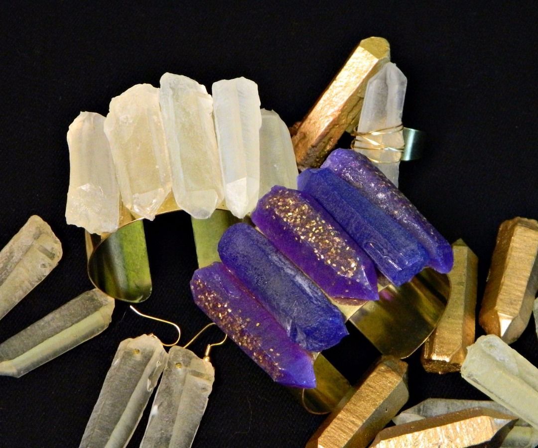 Faux Quartz Crystal Jewelry 