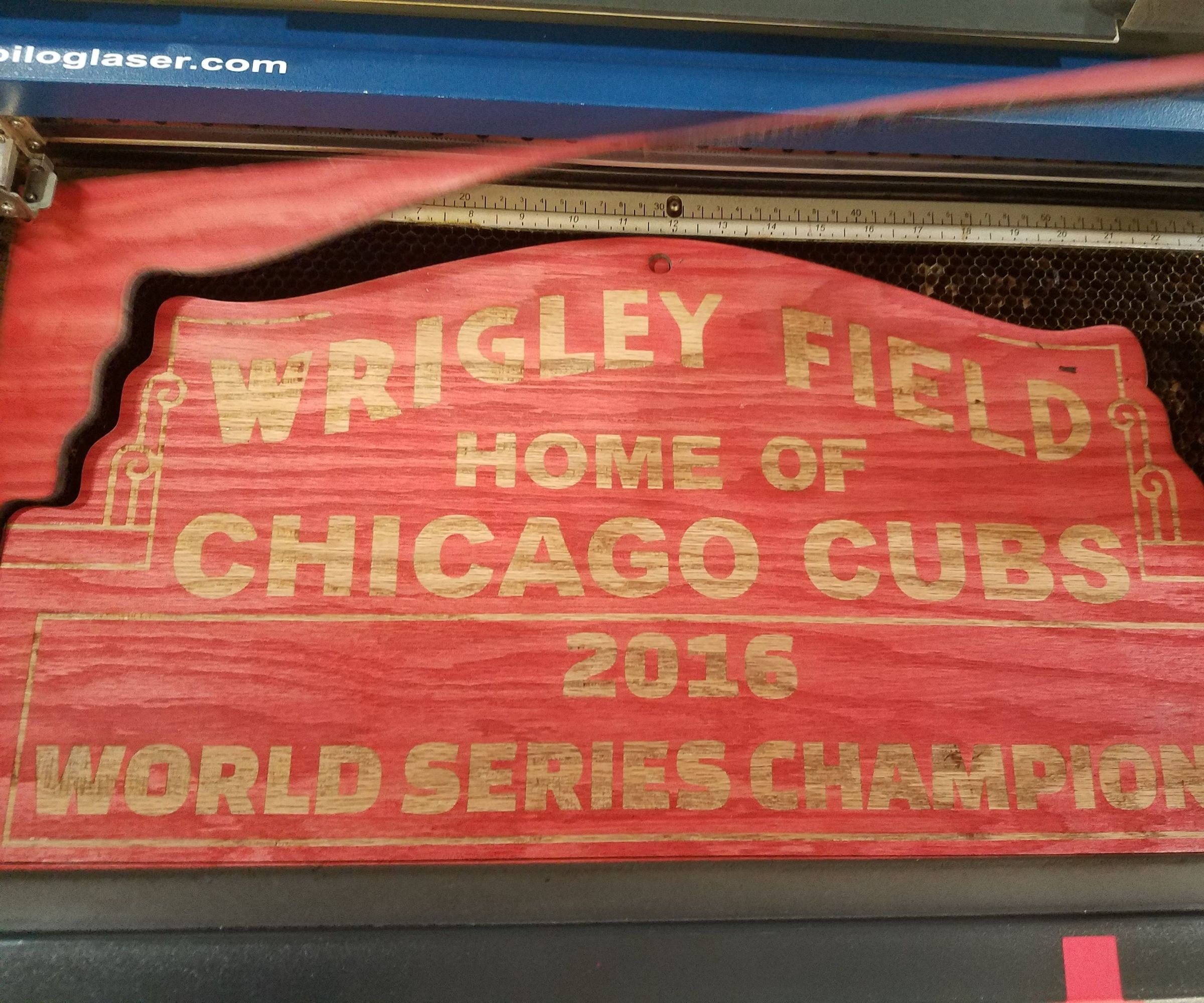 Cubs World Series Champions Wrigley Field Sign!!!!