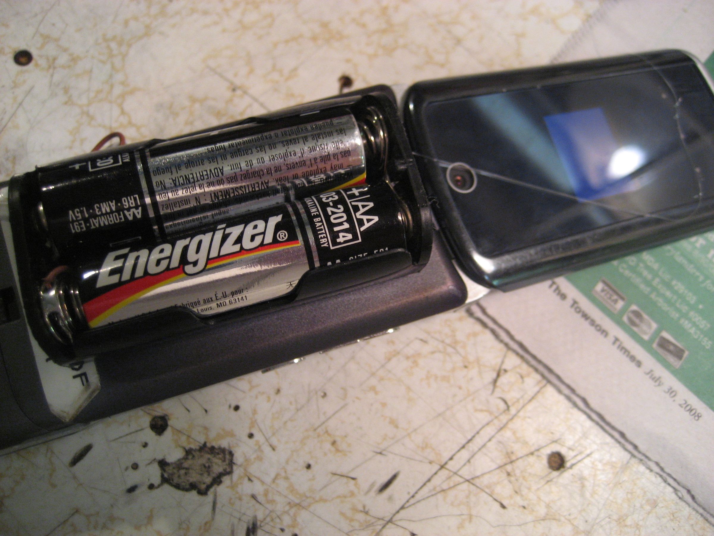 AA Battery Powered Cell Phone