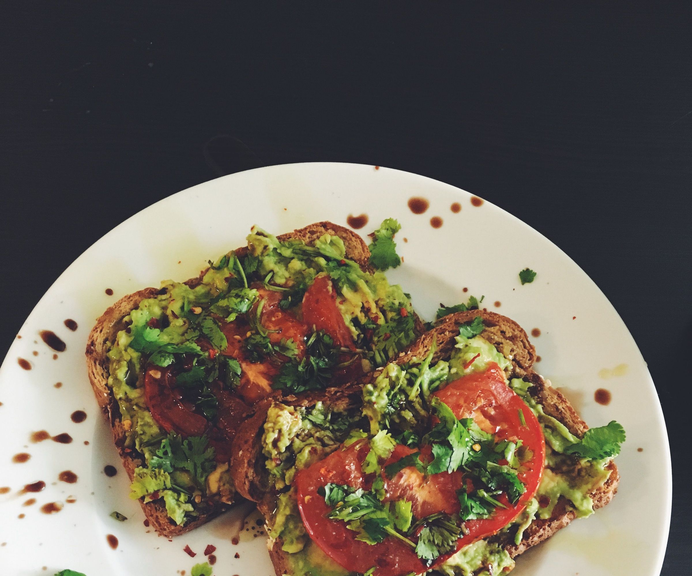 Roasted Tomato Avocado Toast