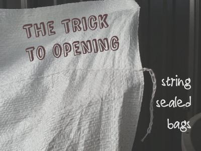 Opening a String-sealed Bag Without Scissors (with Pictures ...