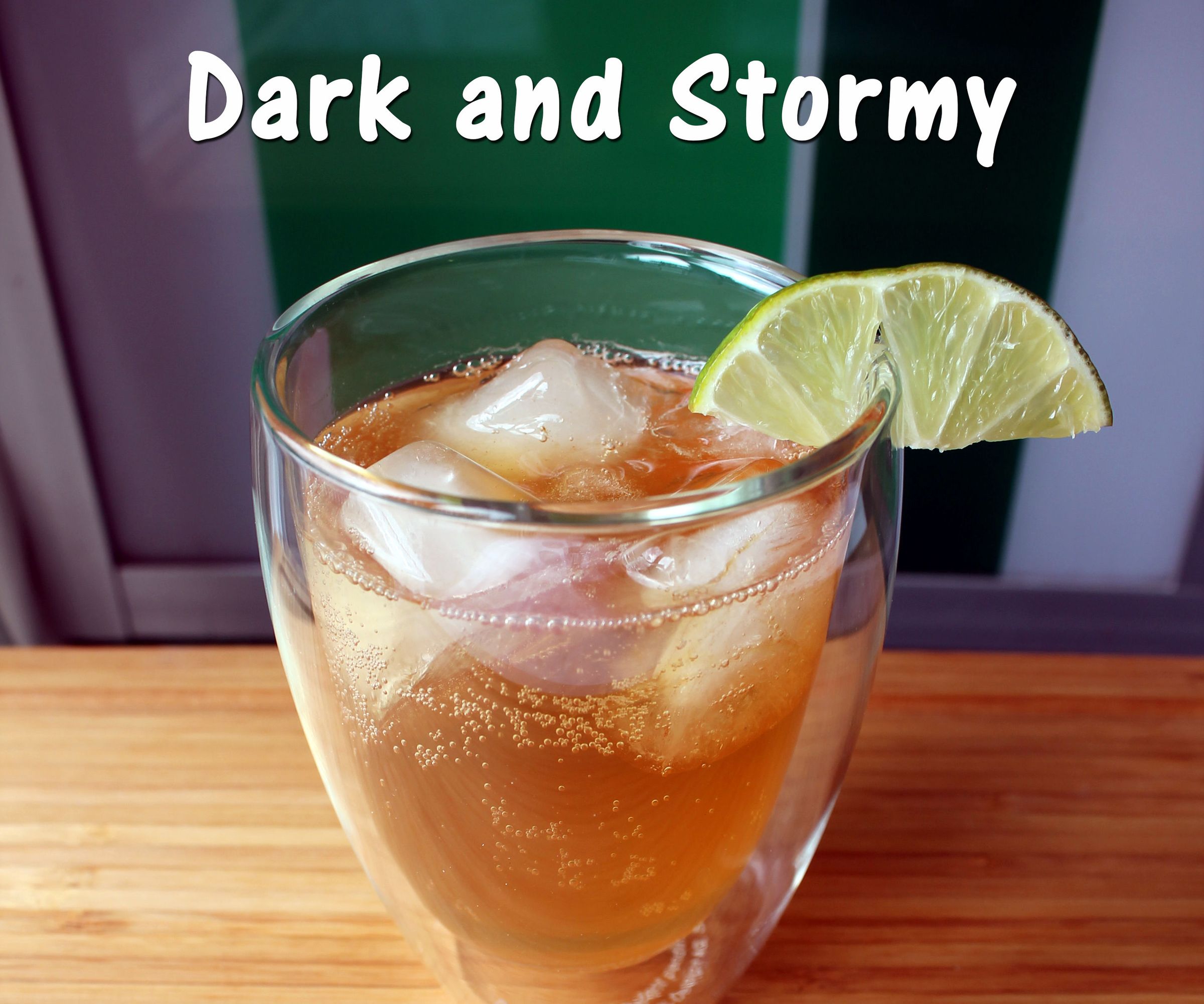 Dark and Stormy Cocktail
