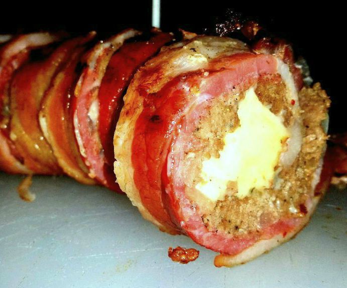 BBQ Bacon Sushi Sliders