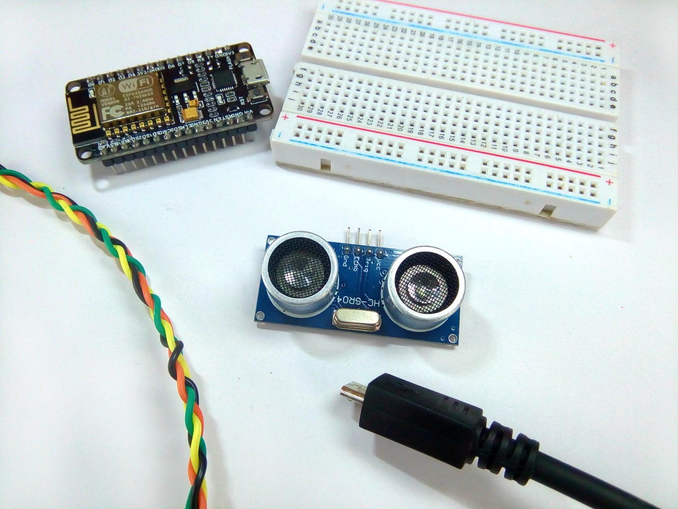 Distance Measurement Using HC-SR04 Via NodeMCU