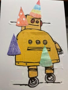 Pin the Hat on the Robot Game