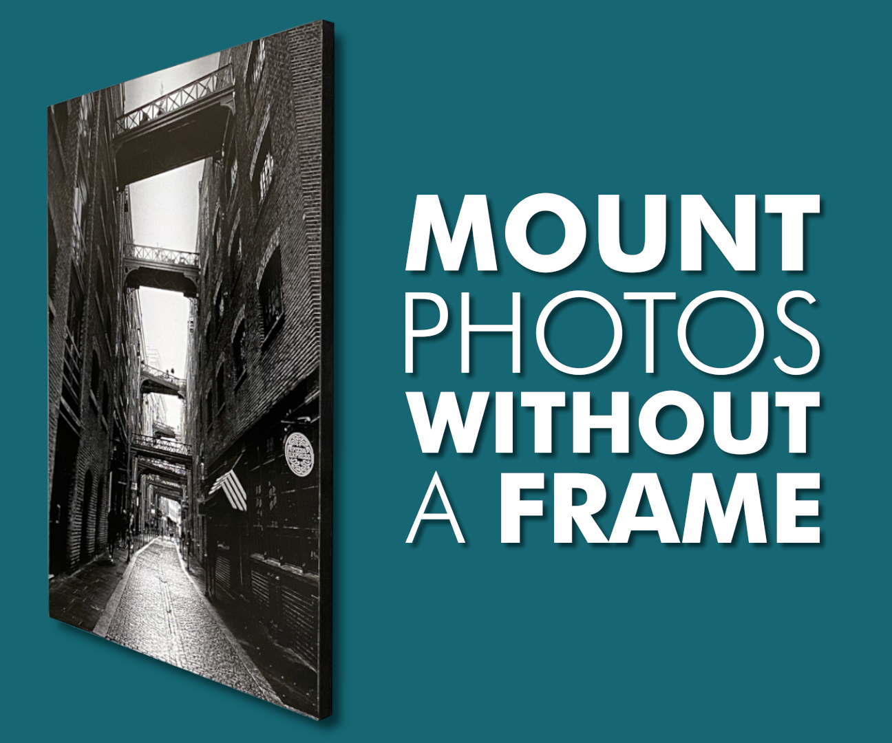 How to Mount Photos Without a Frame