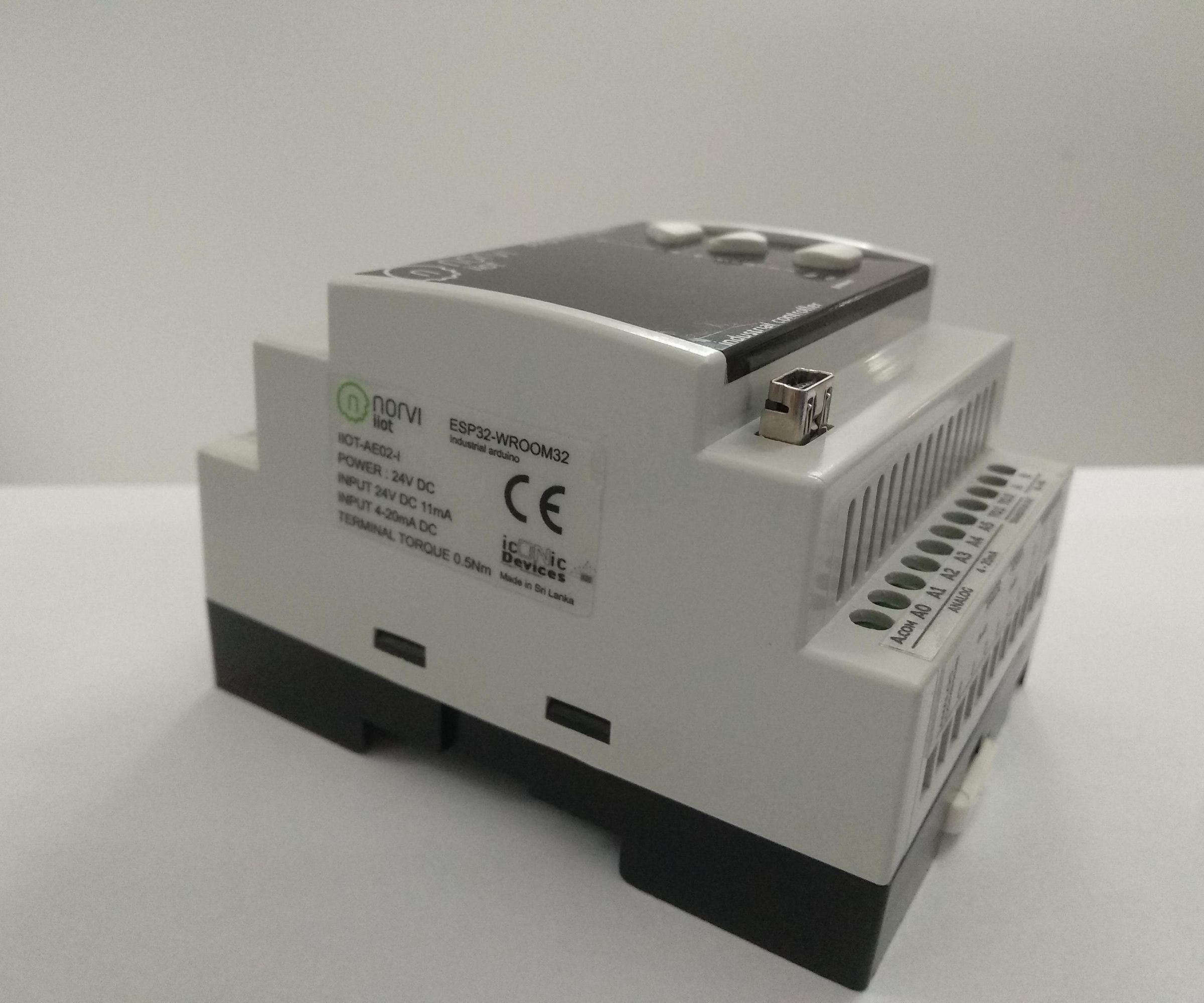Industrial ESP32 Controller for (4-20mA) Current Measurement  |  Norvi-IIOT-AE02-I Device 
