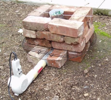 Blow Dryer and Red Brick Aluminum Forge