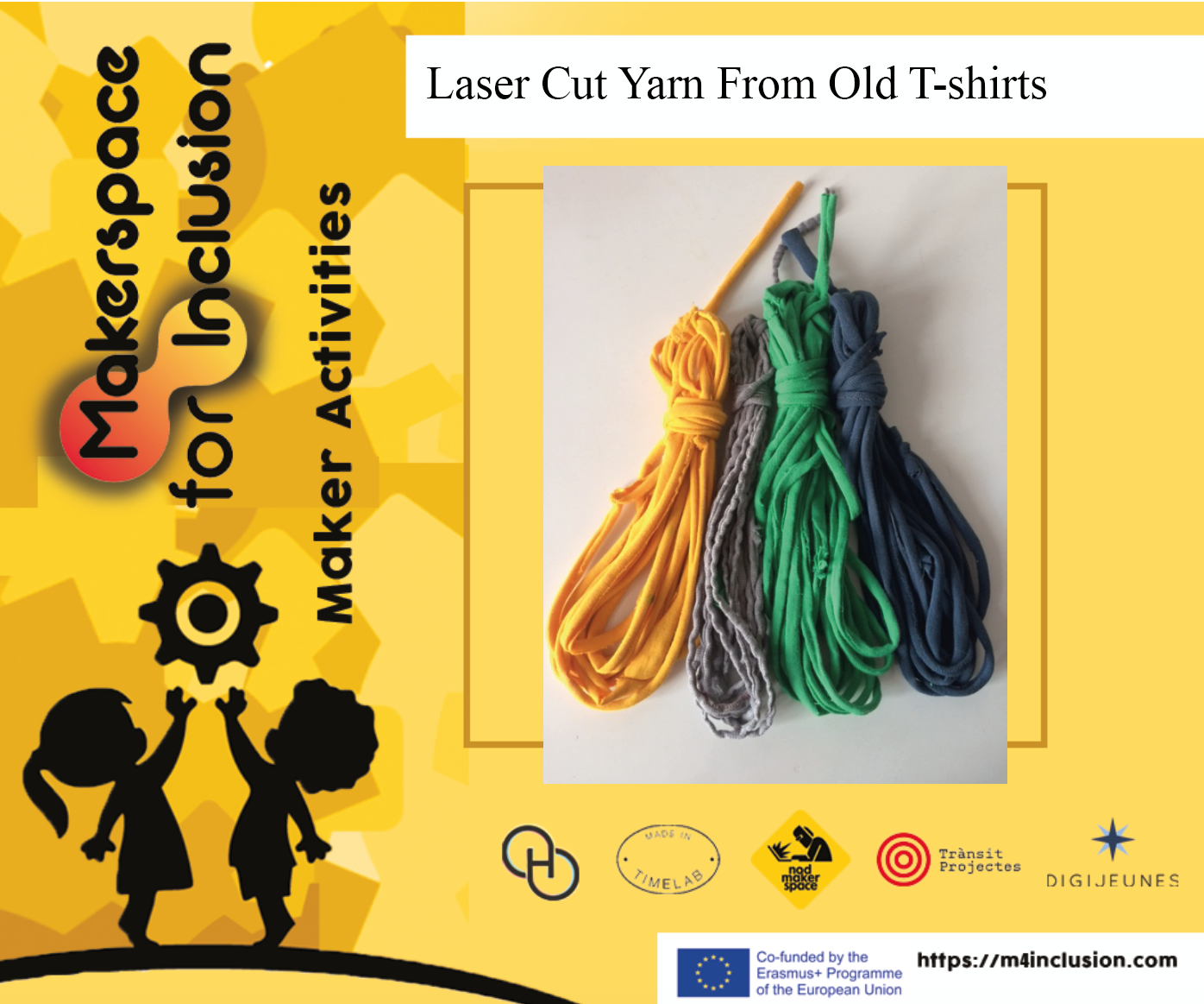 Laser Cut Yarn From Old T-shirts