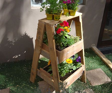 Reclaimed Wood Herb or Plant Stand