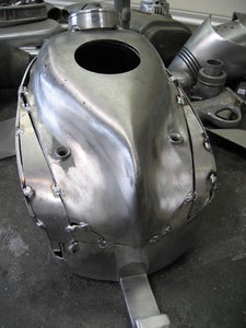 Giant Kinetic Robot Sculpture From Recycled and Found Materials