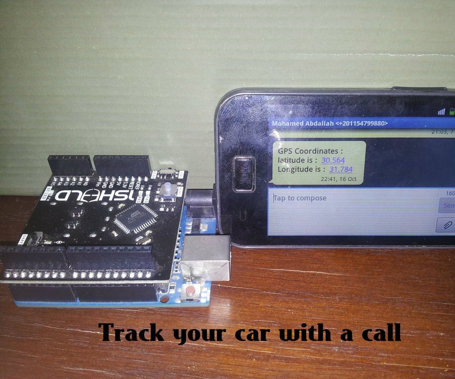 GPS Car Tracking Device Using Arduino and Smartphone