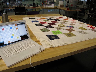 Tilt Sensing Quilt