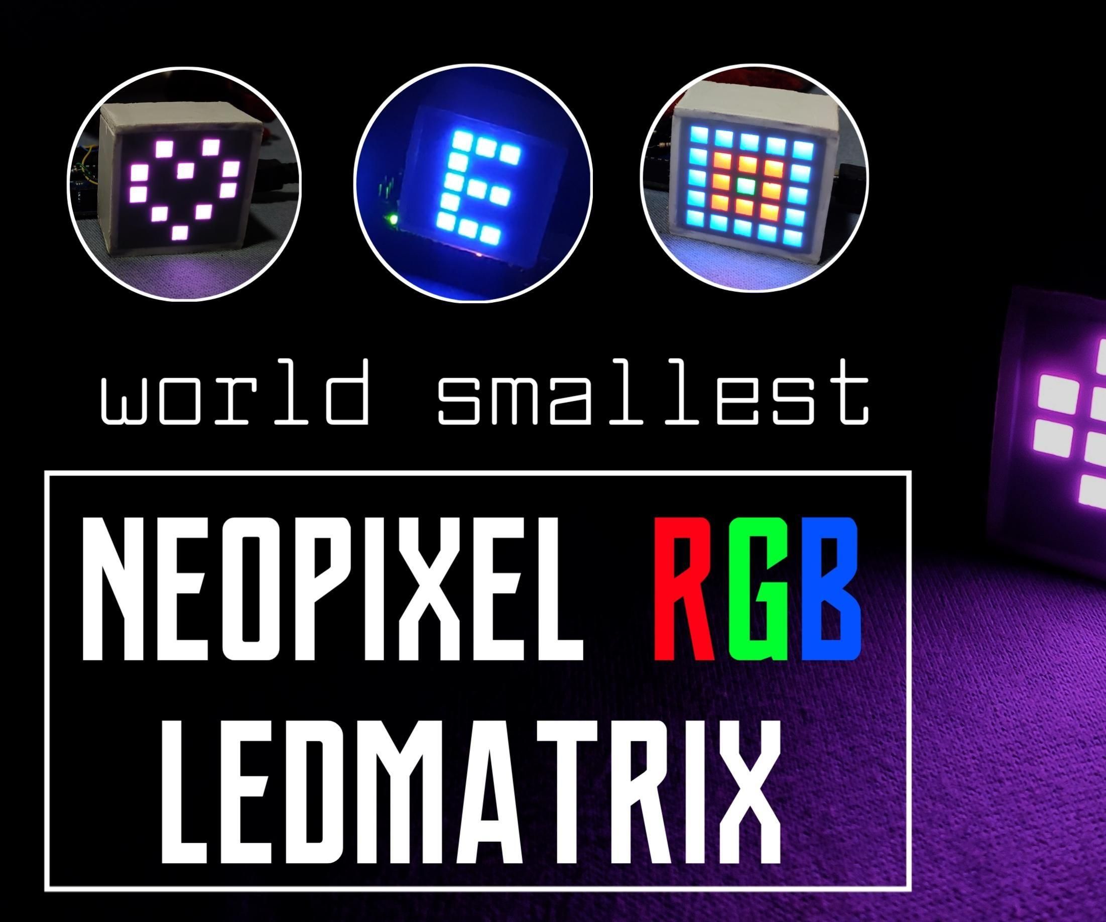 RGB LED MATRIX USING NEOPIXEL