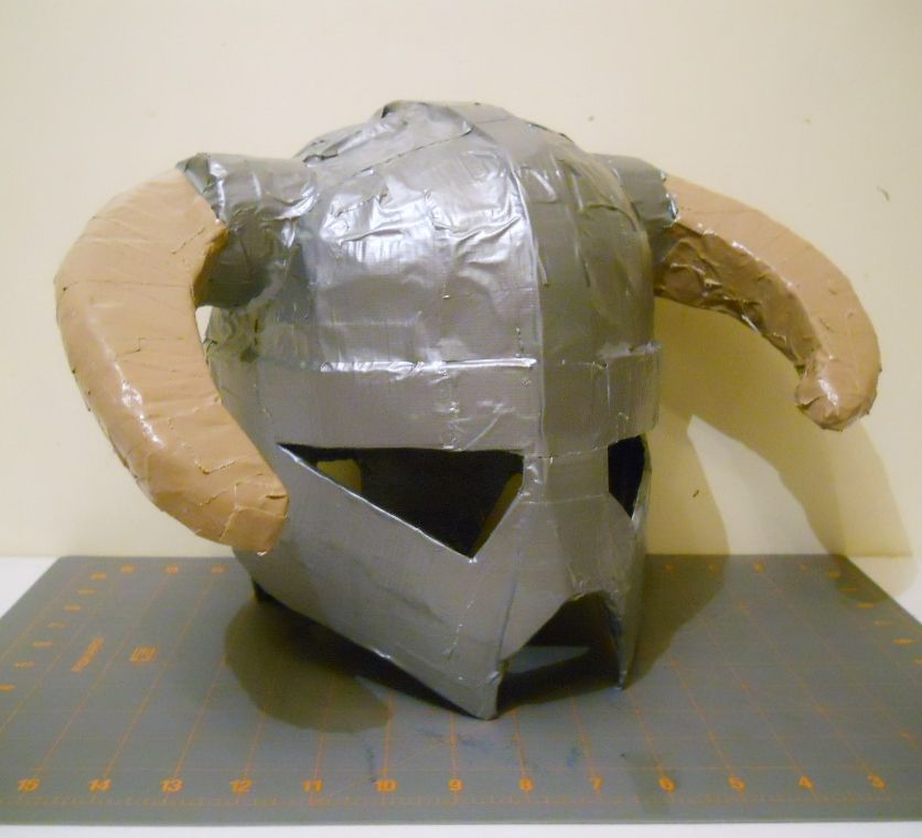 Duct Tape / Cardboard Iron Helmet (Skyrim)