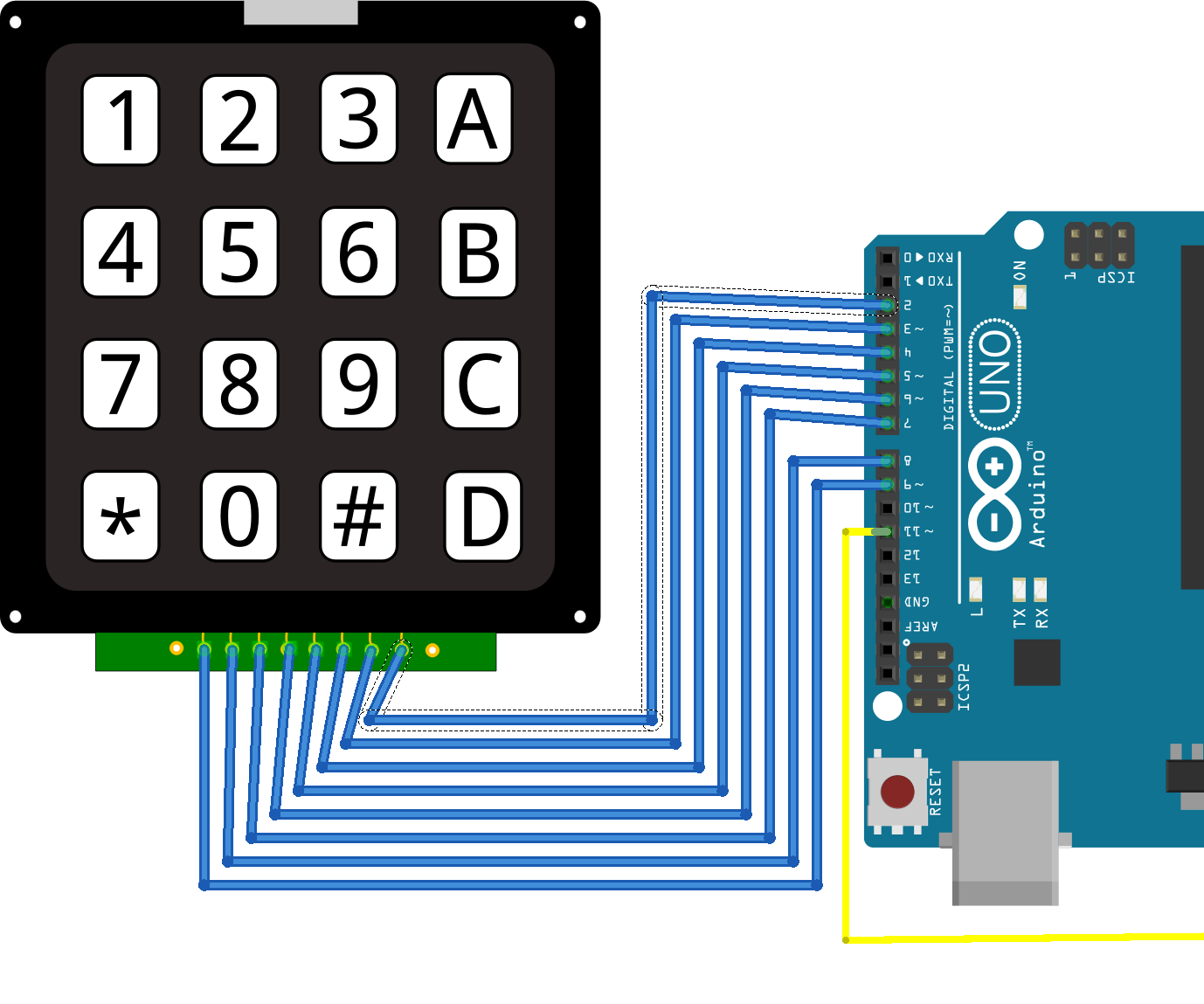 KeyPad-controlled Servo