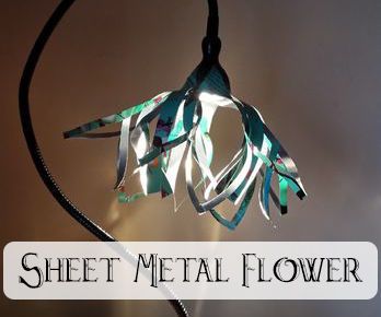 Sheet Metal Flower Lamp