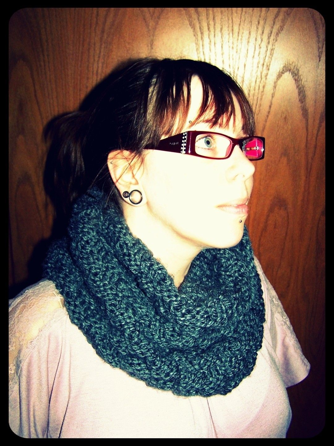 Basketweave Cowl Knitting Pattern