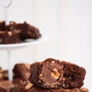 Hazelnut and Almond Nougat Chocolate Brownies (With a Secret)