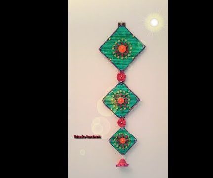 How to Make Newspaper Wall Hanging /DIY Wall Hanging With Newspaper & Cardboard