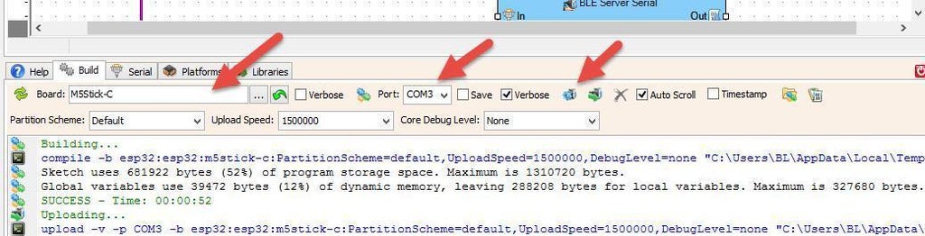 Generate, Compile, and Upload the Code