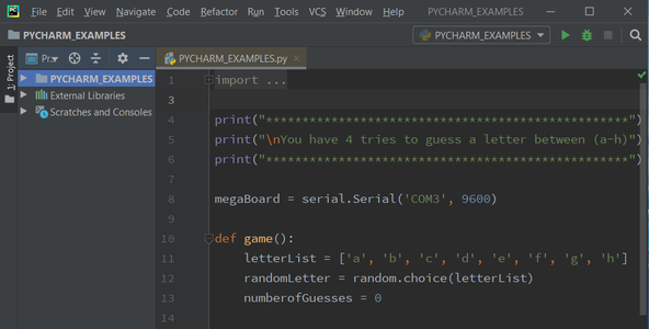 Creating a Python Script in PyCharm