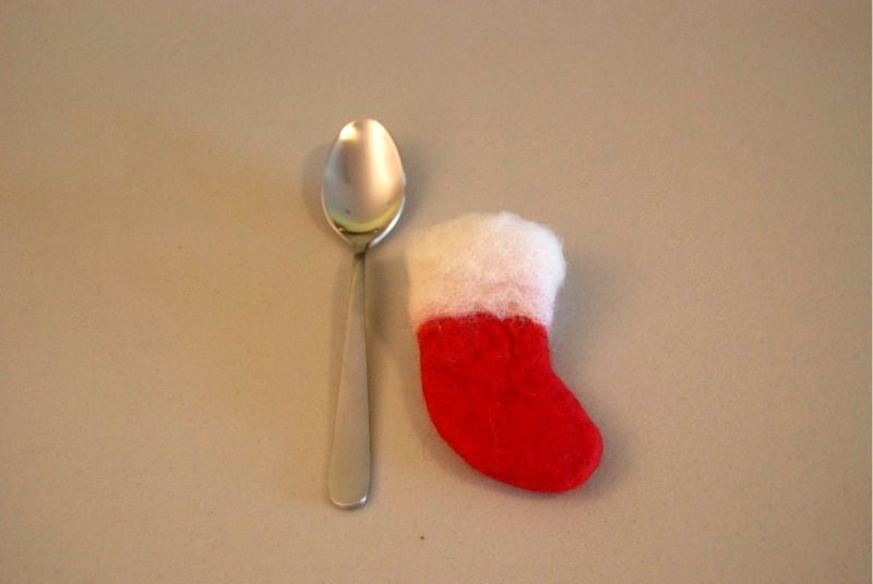 Miniature Felted Christmas Stockings