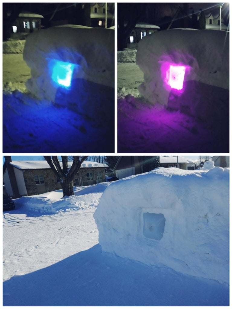 Driveway Snowbank Led Show Instructables