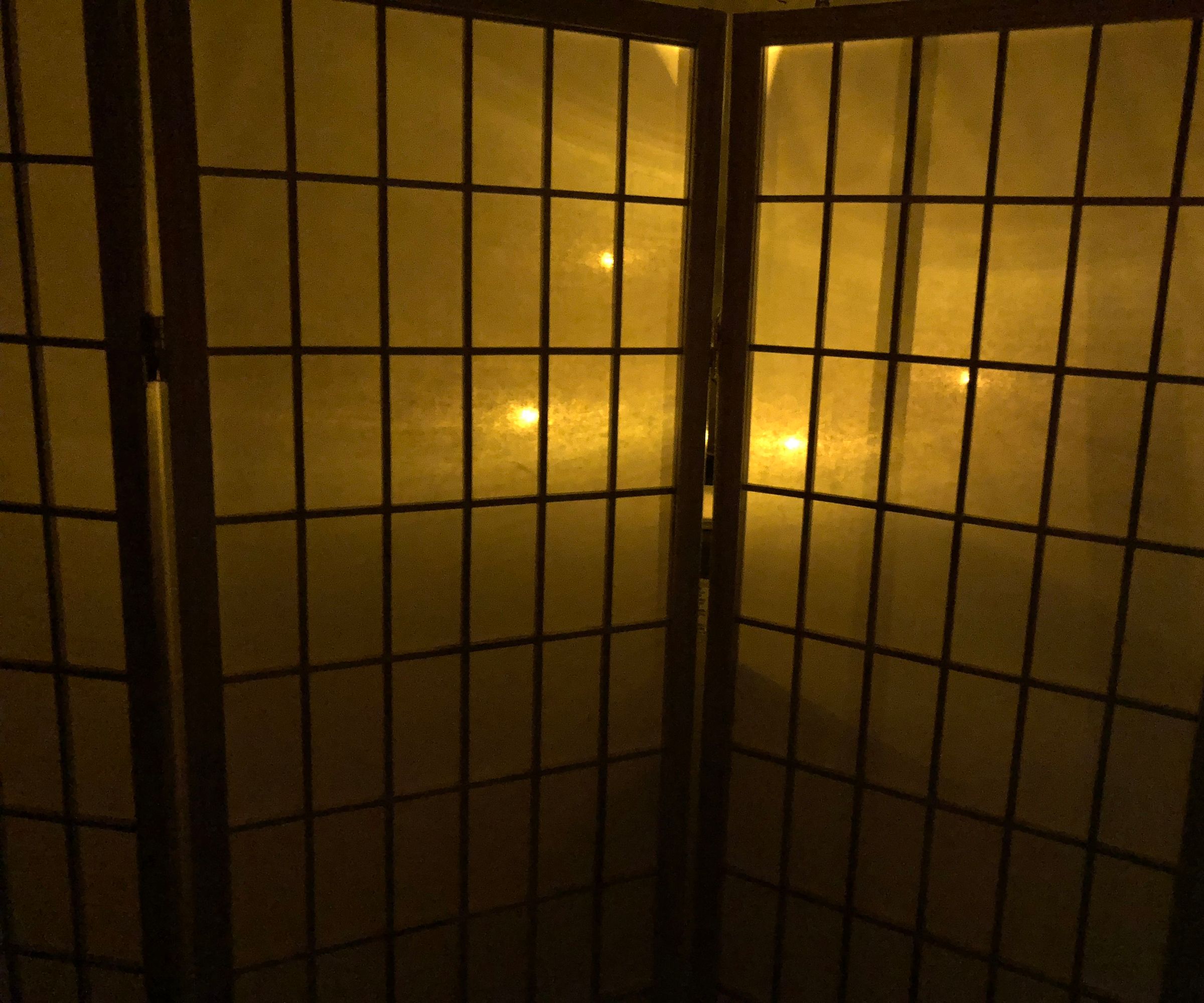 Flaming LEDs Behind the Shoji Screen