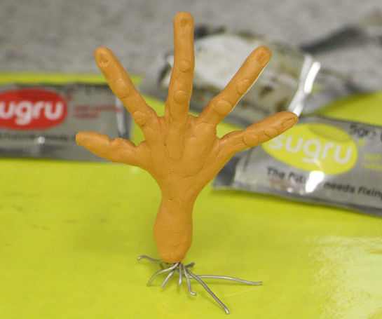 Stop motion puppetry with Sugru