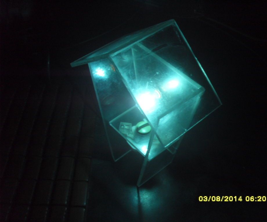 Timer Lamp Made From Reused Materials