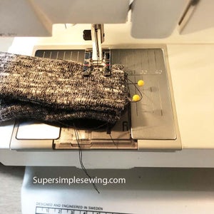 Fold Elastic in and Sew