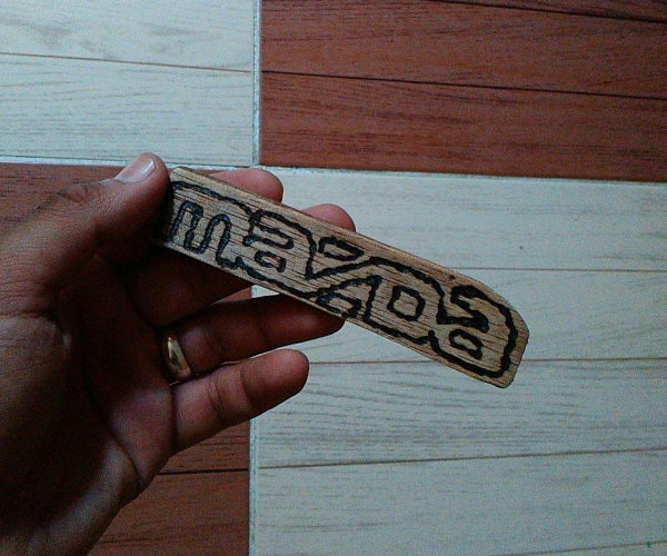 Solar Burnt Wooden Car Logo