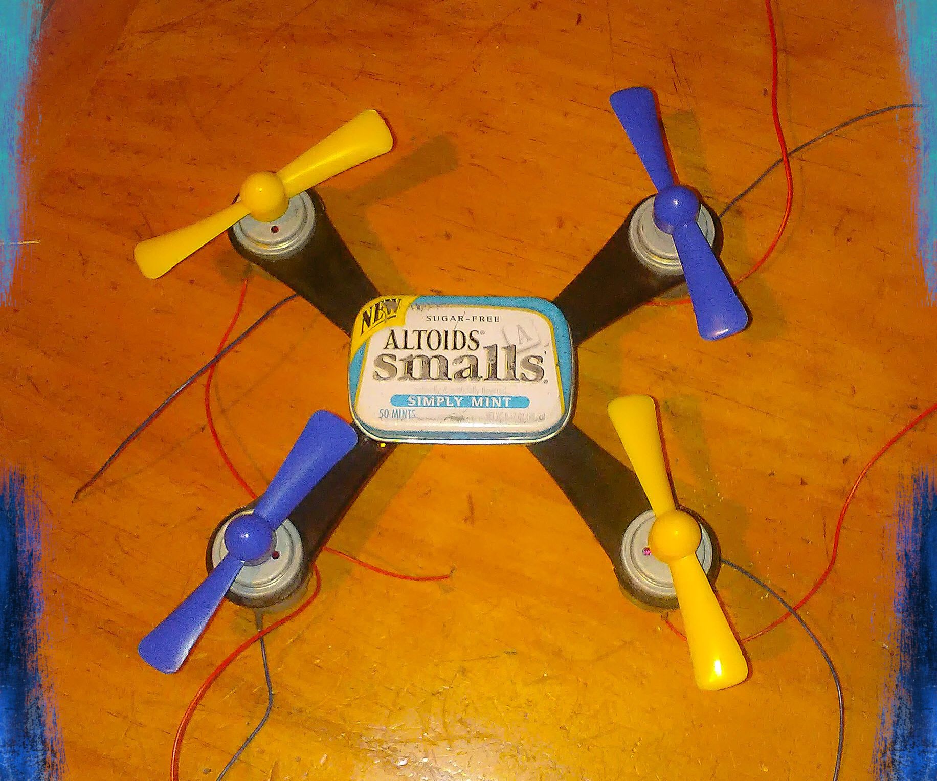 Easy Hovering Mint Container Drone