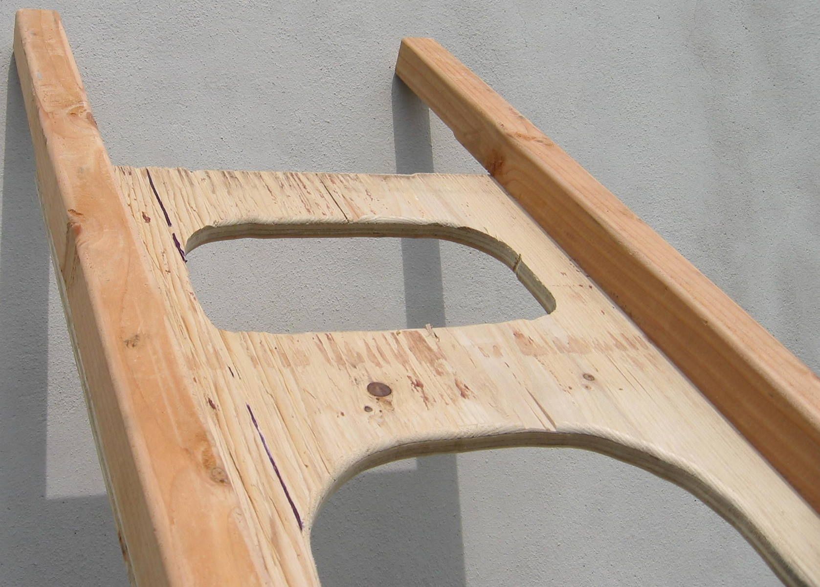 Plywood and Stick Ladder