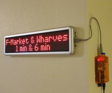 DIY Home LED Transit Sign