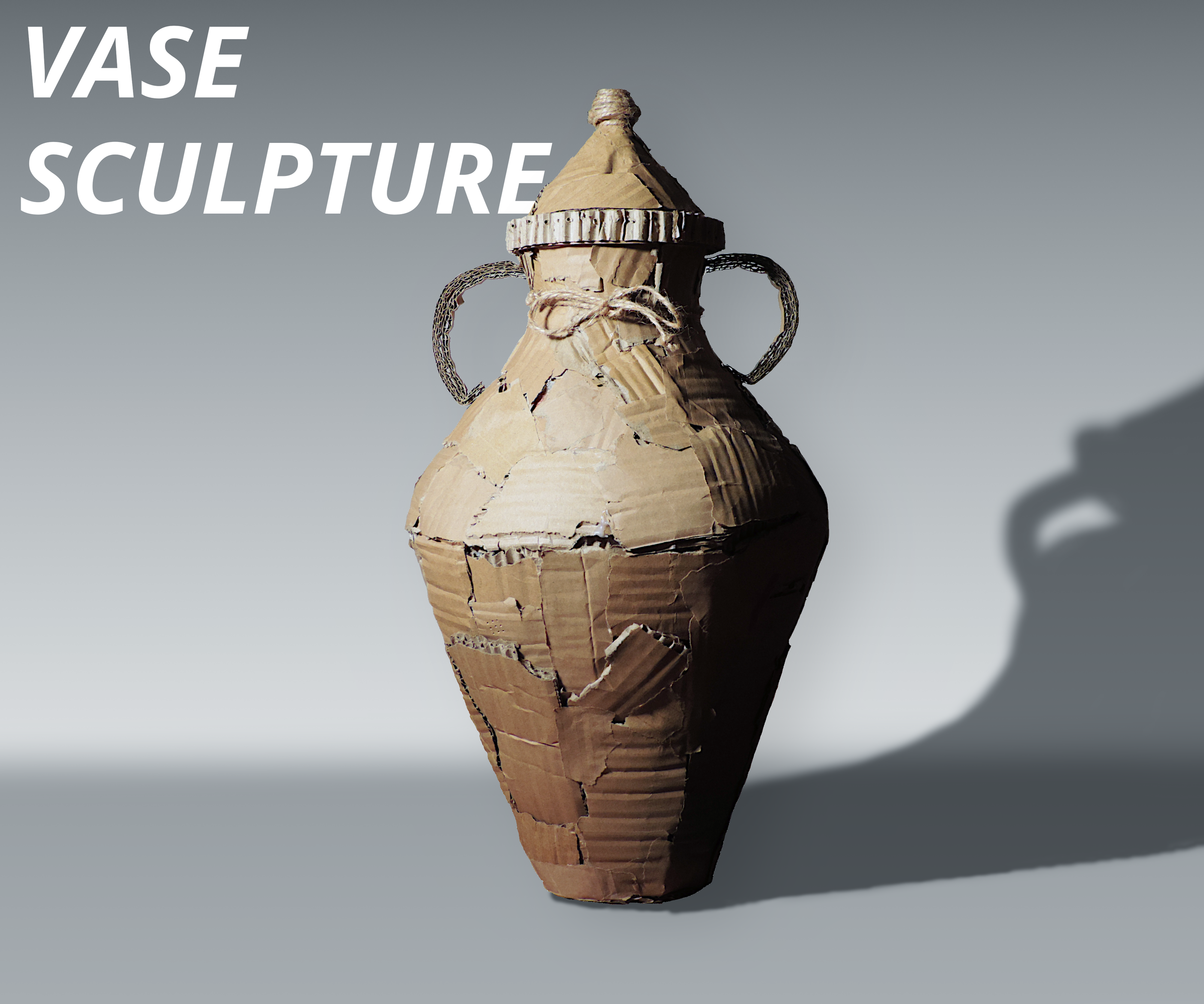 Cardboard Sculpting! | How to Make a VASE