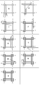 One-Square Pattern - Filling the Braided Grid.