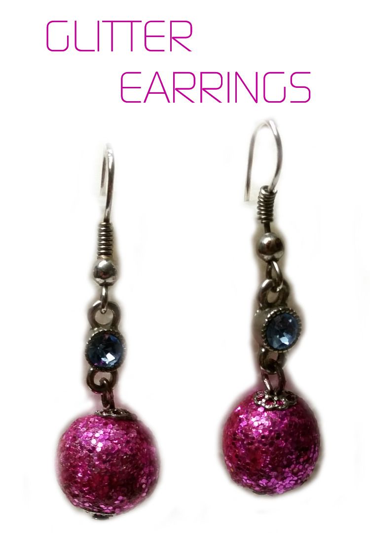 Fast & Easy Glitter Earring