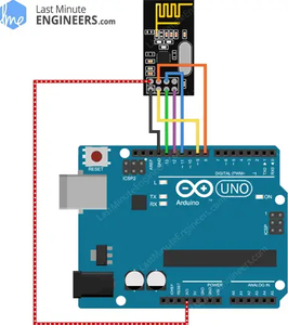 Wiring the RF24 Transmitter and Receiver