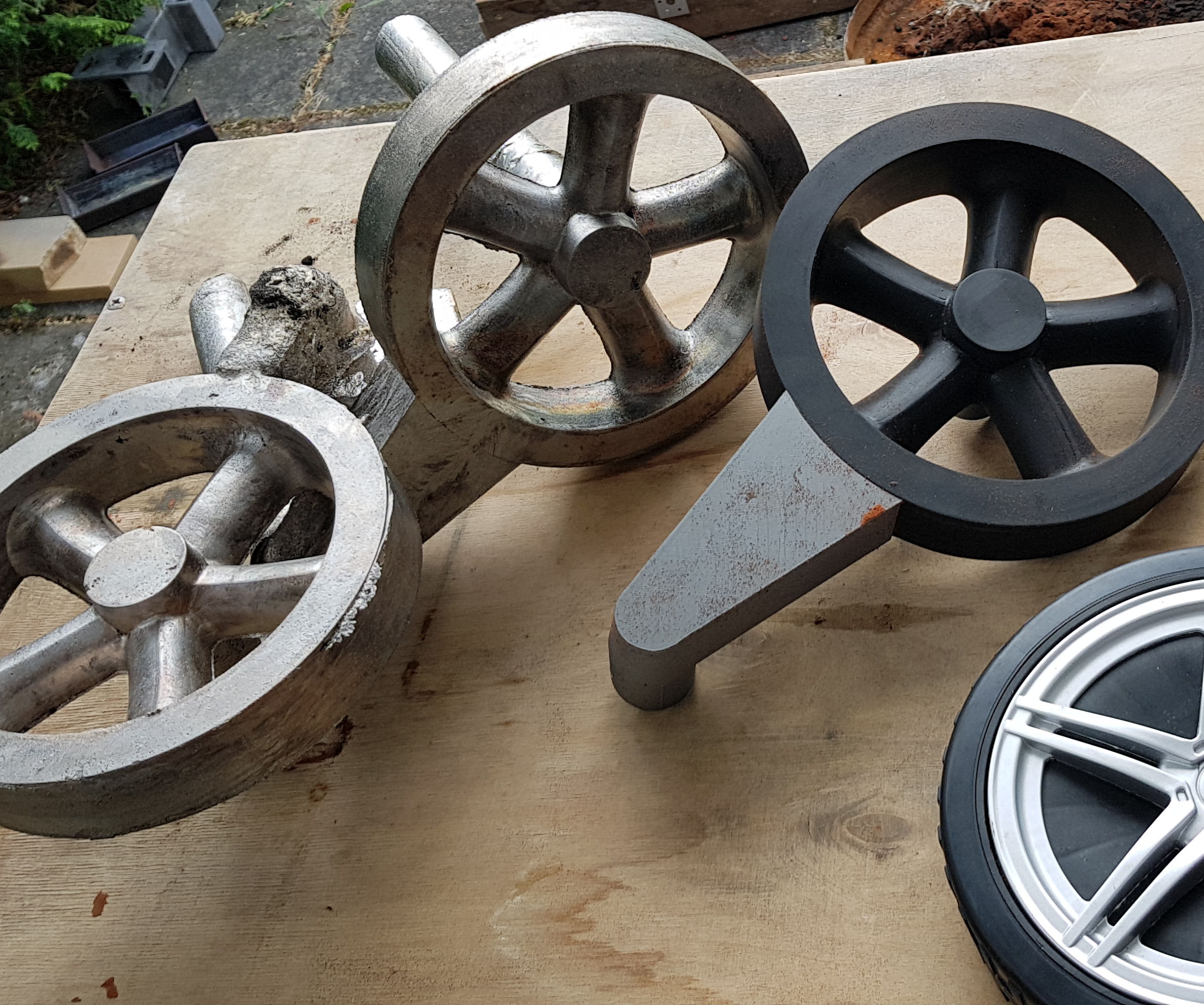 Cast BBQ Wheels