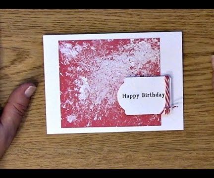 Simple Saran/Plastic Wrap and Paint Texture Technique