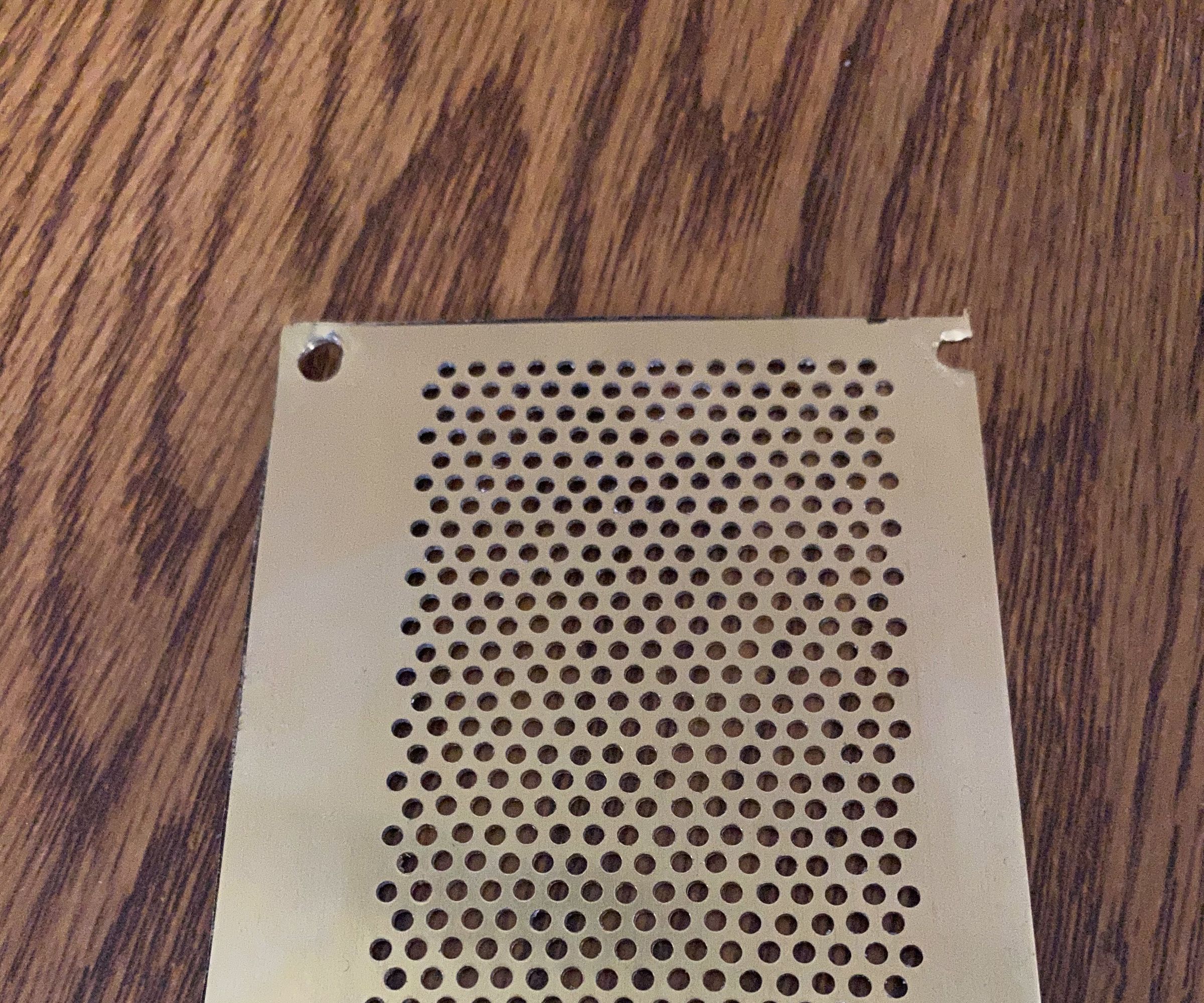Making Perforated Brass for a Star Trek Communicator